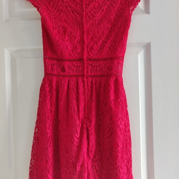 H&M Red Lace A-Line Dress - Picture 2 of 3
